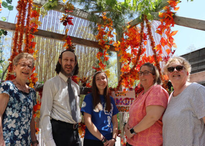 In Succah at Saratoga Jewish Congregation Shaara Tfille