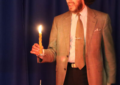 Rabbi Marmon Havdallah at Saratoga Congregation Shaara Tfille