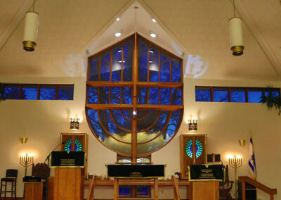 Saratoga Jewish Congregation Shaara Tfille Sanctuary in Evening