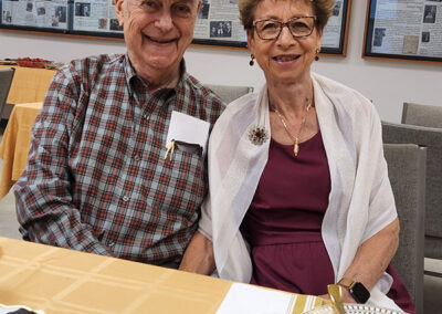 Judith Ehrenstaft and her husband saratoga jewish center